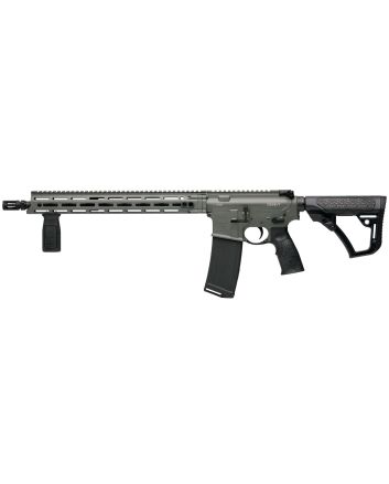 Daniel Defense 0212813192047 DDM4 V7 5.56x45mm NATO 16" 32+1 Deep Woods Green Cerakote 6 Position w/SoftTouch Overmolding Stock