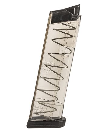 ETS Group GLK429 Pistol Mags9rd Extended 380 ACP Compatible w/Glock 42 Clear Polymer