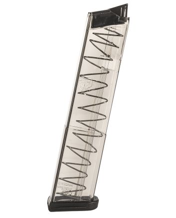 ETS Group GLK4212 Pistol Mags12rd Extended 380 ACP Compatible w/ Glock 42 Clear Polymer