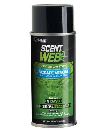 HME SWSCRPVEN Scent Web Scrape Venom Buck, Doe &amp; Tarsal Gland Cover Scent 5 oz. Aerosol