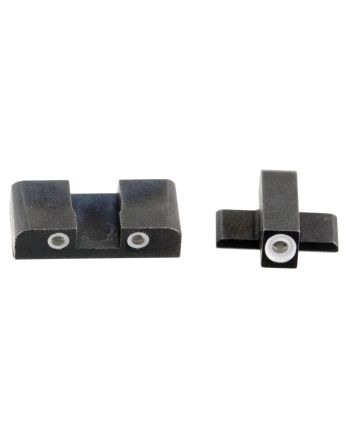 AmeriGlo SG161 Classic Tritium Sight Set for Sig SauerGreen Tritium White Outline Front Sight-Green Tritium White Outline Rear Sight