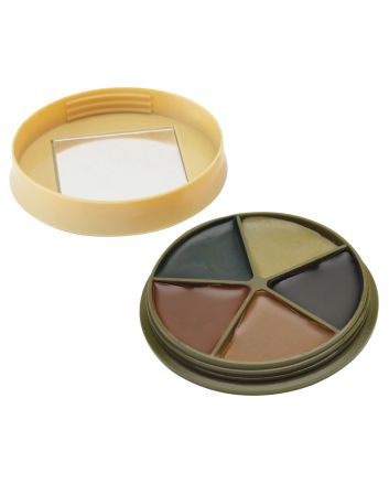 HME CMOFP5 Camo Face Paint Kit Black/Brown/Green/Sand/Light Green