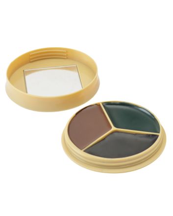 HME CMOFP3 Camo Face Paint Kit Black/Brown/Dark Green