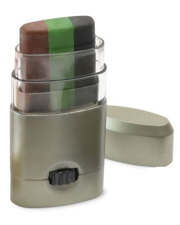 HME CMOFPDS Camo Face Paint Stick Black/Brown/Dark Green