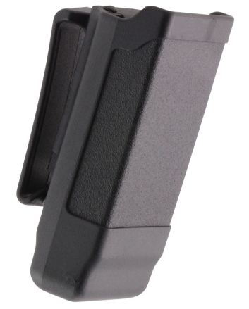 Blackhawk 410500PBK Single Mag CaseMatte Black Polymer Belt Clip Compatible w/ Single Stack 9mm/40/45/357