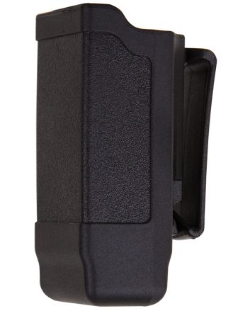 Blackhawk 410600PBK Single Mag CaseMatte Black Polymer Belt Clip Compatible w/ Double Stack 9mm/10mm/40/45/357