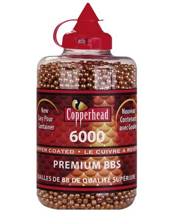 Crosman 0767 Copperhead177 Copper-Coated Steel 6000/Bottle