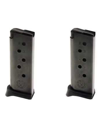 Ruger 90643 LCP Value Pack 6rd 380 ACP Blued Steel 2 Per Pack
