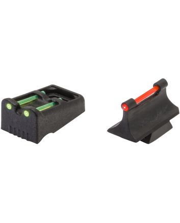 TruGlo TG961R Slug Gun SeriesBlack | Red Fiber Optic Front Sight Green Fiber Optic Rear