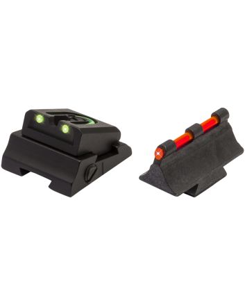 TruGlo TG961M Slug Gun SeriesBlack | Red Fiber Optic Front Sight Green Fiber Optic Rear