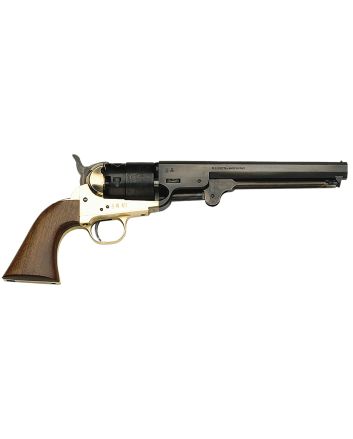 Traditions FR18511 1851 Navy Break Open 44 Cal #11 Percussion 7.50" 6 Shot Brass Frame Blued Barrel &amp; Cylinder Walnut Grip