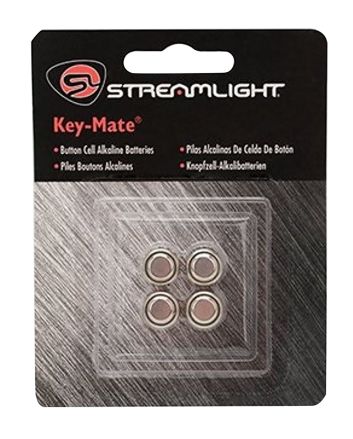 Streamlight 72030 Key-MateSilver 1.5 Volts Alkaline 150 mAh Fits Key Chain Light/MicroStream/MacroStream(4) Single Pack