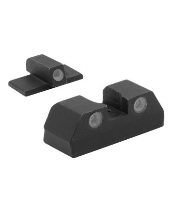 Meprolight USA 151203101 Tru-DotGreen Tritium White Outline Front Sight-Green Tritium White Outline Rear Sight KAHR Arms K/P/MK/PM
