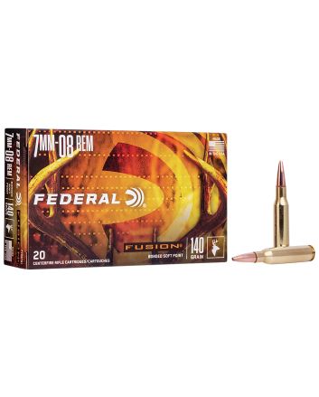 Federal F708FS1 Fusion7mm-08Rem 140gr Bonded Soft Point 20 Per Box/10 Case