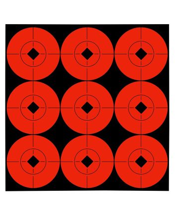 Birchwood Casey 33902 Target SpotsSelf-Adhesive Paper Black/Orange 2" Bullseye 90 Pack