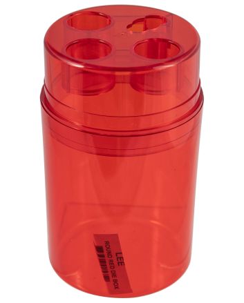 Lee Precision 90535 Die Box Red Multi-Caliber Plastic Capacity 3 Dies