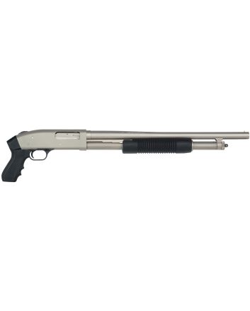 Mossberg 52340 500 JIC Cruiser 12 Gauge 5+1 18.50" Silver Marinecote Black Fixed w/Pistol Grip Right Hand, Knife w/Codura Case