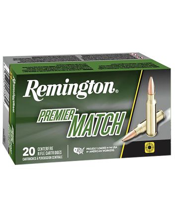 Remington Ammunition 27661 Premier Match 6.5Creedmoor 140gr Sierra MatchKing BTHP 20 Per Box/10 Case