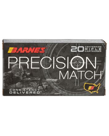 Barnes Bullets 30166 Precision Match6.5Creedmoor 140gr Open Tip Match Boat Tail 20 Per Box/10 Case
