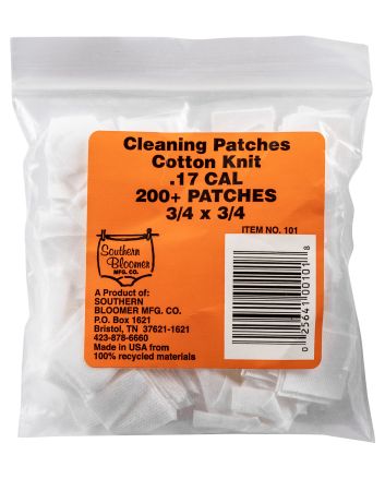 Southern Bloomer 101 Cleaning Patches17 Cal Cotton 200 Per Pack