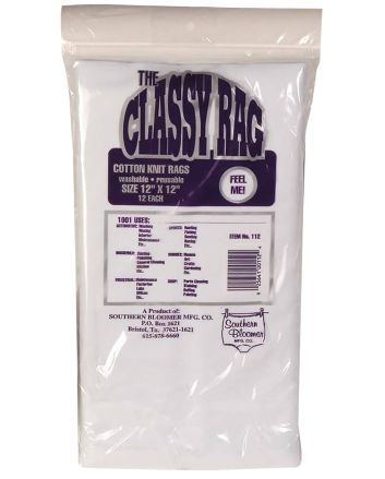 Southern Bloomer 112 Cleaning PatchesCotton 12" x 12" 12 Per Bag