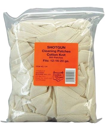 Southern Bloomer 124 Cleaning Patches12/16/20 Gauge Shotgun Cotton 500/Pkg