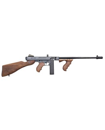 Thompson T5 1927A-1 Lightweight Deluxe 45 ACP Caliber with 16.50" Barrel, 20+1 Capacity (Stick), Blued Metal Finish, Walnut Wood Stock Grip Right Hand