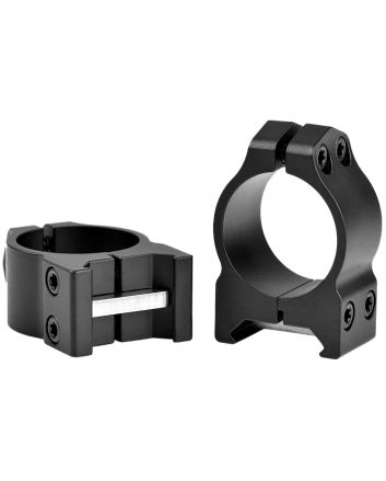 Warne 200M Vertical Rings Maxima Matte Black 1" Low 0 MOA