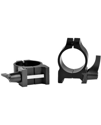 Warne 200LM Vertical Rings Maxima Matte Black 1" Low Quick Detach 0 MOA
