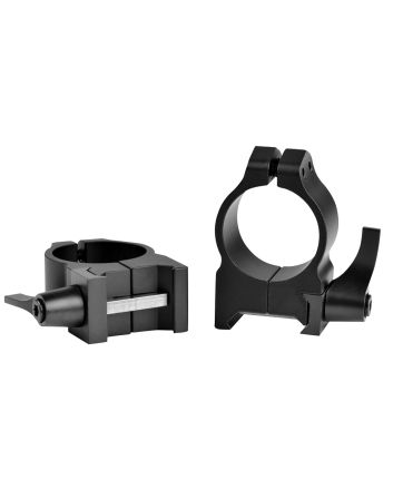 Warne 201LM Vertical Rings Maxima Matte Black 1" Medium Quick Detach 0 MOA