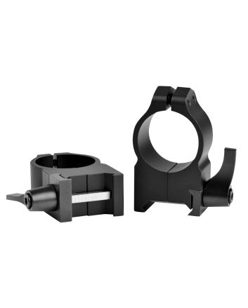 Warne 202LM Vertical Rings Maxima Matte Black 1" High Quick Detach 0 MOA
