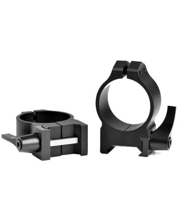 Warne 214LM Vertical Rings Maxima Matte Black 30mm Medium Quick Detach 0 MOA