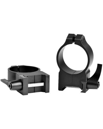 Warne 215LM Vertical Rings Maxima Matte Black 30mm High Quick Detach 0 MOA