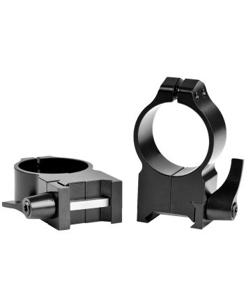 Warne 216LM Vertical Rings Maxima Matte Black 30mm Extra High Quick Detach 0 MOA