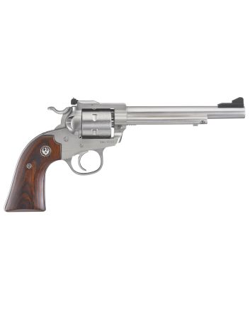 Ruger 0680 BlackhawkSports South Exclusive 22 LR 6rd 6.50" Barrel, Stainless Steel Barrel/Cylinder/Frame, Exposed Hammer, Bisley Hardwood Grip, Ramp Front/Adjustable Rear Sights
