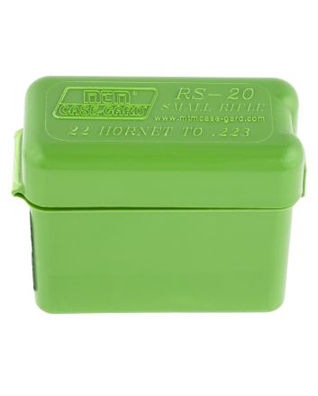 MTM Case-Gard RS2010 Ammo Box Belt Style Multi Caliber Green Polypropylene 20rd