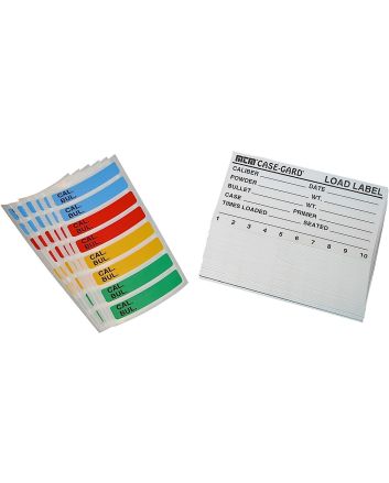 MTM Case-Gard LL1 Universal Reloading LabelsMulti-Caliber Adhesive Paper 50 Load Labels &amp; 48 Small Color Coded Labels