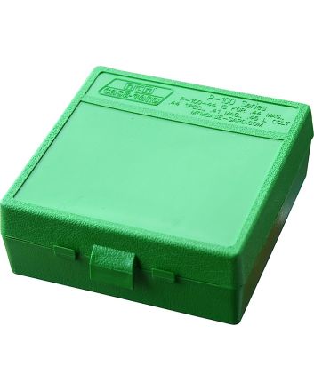 MTM Case-Gard P1004410 Ammo Box Flip-Top Multi Caliber Green Polypropylene 100rd