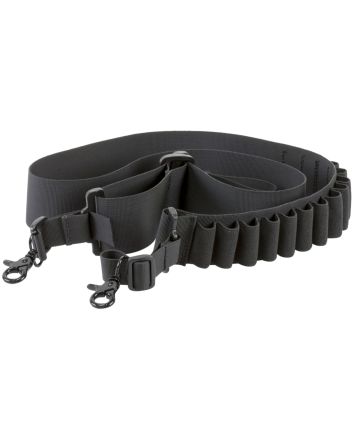 Aim Sports DSBS1 DeluxeBlack Nylon Bandolier Shotgun Holds 14 Shells