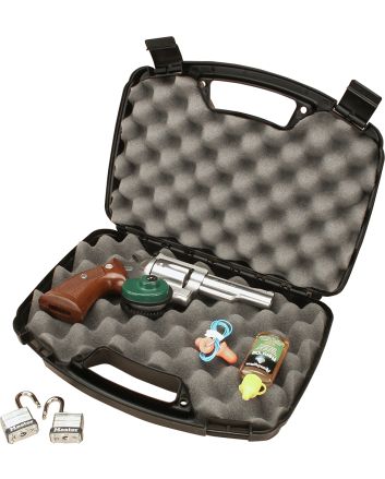 MTM Case-Gard 80740 Single Handgun Case13" Black Handgun Polypropylene