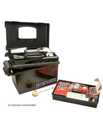 MTM Case-Gard ML140 Muzzleloader Dry BoxWater/Weather Resistant Black Plastic 15 x 8.8 x 9.4"