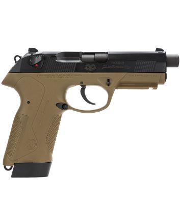 Beretta USA JXF5F45 Px4 Storm Special Duty Full Size Frame 45 ACP 10+1/9+1, 4.50" Black Barrel, Black Bruniton Serrated Steel Slide, FDE Polymer Frame w/Picatinny Rail &amp; Interchangeable Backstrap Grip