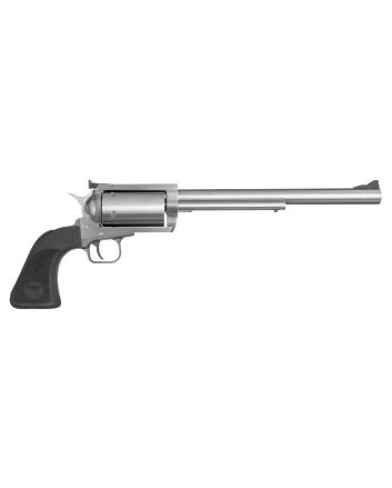 Magnum Research BFR444M BFR Long Cylinder Large Frame 444 Marlin 5 Shot, 10" Brushed Stainless Steel Barrel, Cylinder &amp; Frame, Black Hogue Rubber Grip, Exposed Hammer
