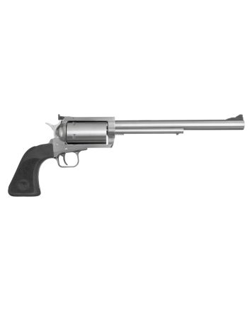 Magnum Research BFR460SW10 BFR Long Cylinder Large Frame 460 S&amp;W Mag 5 Shot, 10" Brushed Stainless Steel Barrel, Cylinder &amp; Frame, Black Rubber Grip, Exposed Hammer