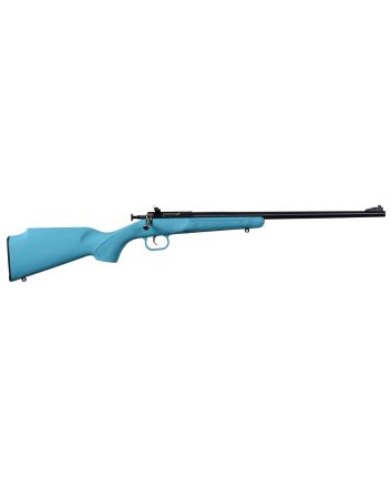 Crickett KSA2302 Youth22 LR 1rd 16.12" Blued Barrel &amp; Receiver, Fixed Front/Adjustable Rear Peep Sights, Blue Synthetic Stock w/11.5" LOP, Rebounding Firing Pin Safety