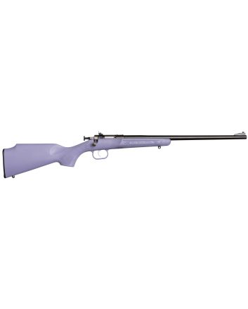 Crickett KSA2306 Youth22 LR 1rd 16.12" Blued Barrel &amp; Receiver, Fixed Front/Adjustable Rear Peep Sights, Purple Synthetic Stock w/11.5" LOP, Rebounding Firing Pin Safety