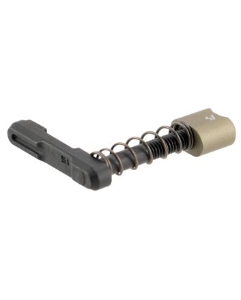 Strike Industries ARSMCFDE Magazine Catchmade of Black Steel with Flat Dark Earth 6061-T6 Aluminum Release Button for AR-Platform
