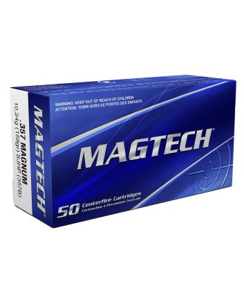 Magtech 357B Range/Training357Mag 158gr Semi Jacketed Hollow Point 50 Per Box/20 Case