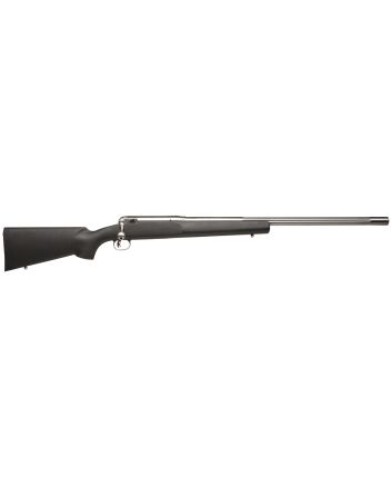 Savage Arms 18145 12 LRPV 223 Rem Caliber with 1rd Capacity, 26" 1:7" Twist Barrel, Matte Stainless Metal Finish &amp; Matte Black Fixed HS Precision with V-Block Stock Right Hand (Full Size)