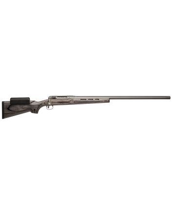 Savage Arms 18154 12 F/TR Full Size 308 Win 1rd 30" Matte Button Rifled Barrel, Matte Stainless Steel Receiver Drilled &amp; Tapped, Satin Gray Fixed Laminate Stock, Right Hand